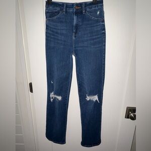 NWOT Express Modern straight super high rise jeans sz S Reg 0/2/4